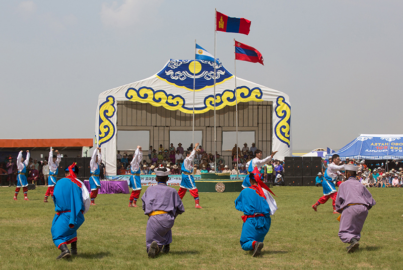 Mongolia local festival at Sukhbaatar aimag